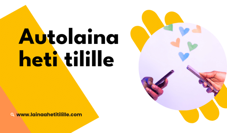 Autolaina heti tilille